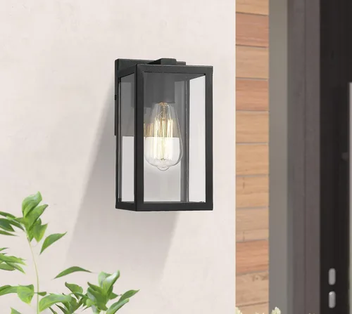 Miniatura 5 de Bestshared Lámpara de pared exterior, iluminación de montaje en pared exterior, aplique de pared para exteriores de 1 luz, accesorio de linterna