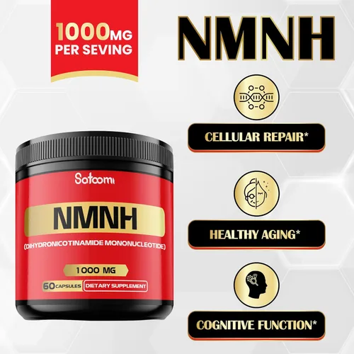 Miniatura 4 de NMNH (mononucleótido de dihidronicotinamida) -alternativa al suplemento NMN - 1000 mg por porción NAD Suplemento para apoyar NAD - 60 cápsulas - 30