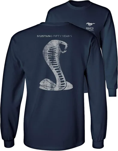 Miniatura 5 de Mustang 50 Years Ford 50 Gray Snake Camiseta de manga larga F & B Carbón vegetal