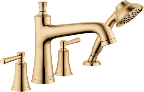 hansgrohe 04777140 Joleena - Juego de 4 agujeros con ducha de mano de 1.75 GPM en bronce cepillado