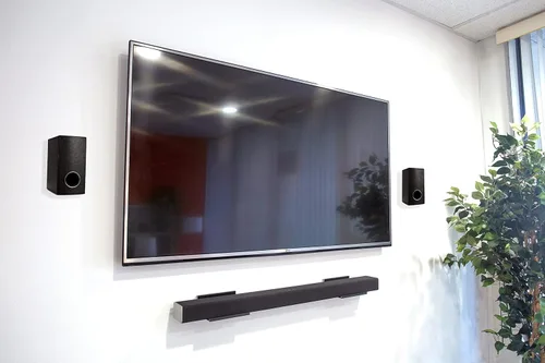 Miniatura 3 de Hangman Kit de montaje de sonido envolvente sin perno prisionero Sin taladro Barra de sonido Percha Estante de altavoz para paneles de yeso SSMK