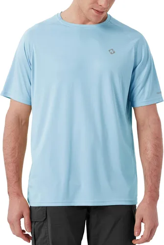 Miniatura 3 de NAVISKIN Camisas de protección contra erupciones para hombre, camisetas de natación FPU 50+ con protección solar ultravioleta, camisas de manga