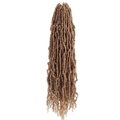 Miniatura 38 de BOHOBABE Rastas Falsas de Cabello de Ganchillo de 30 Pulgadas, Rastas Suaves Boho de Ganchillo con Puntas Rizadas, Rastas Largas de Diosa Bohemia