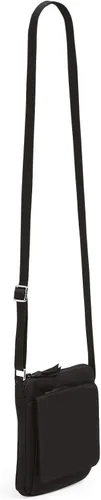 Miniatura 2 de Vera Bradley Mini bolso cruzado hipster de algodón para mujer con protección RFID, Negro algodón reciclado