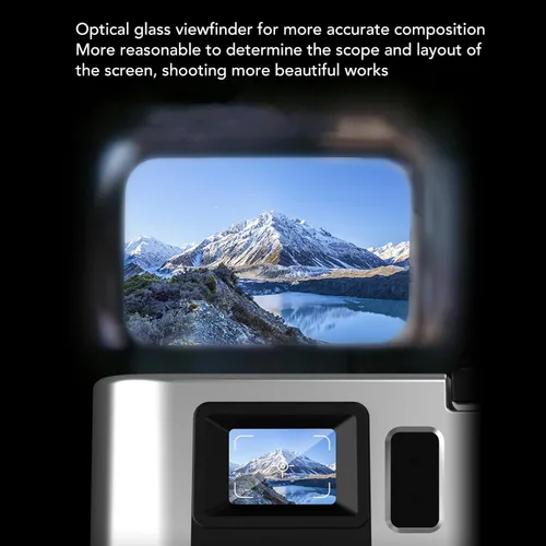 Miniatura 2 de Cámara digital 4K, cámara compacta de vlogging con zoom digital de 48 MP 16X con pantalla de 2.8 pulgadas, antivibración, enfoque automático, cámara