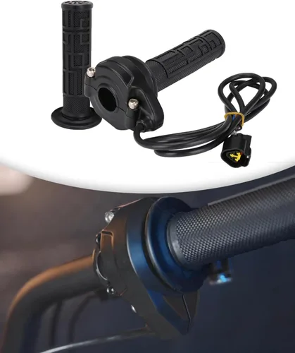 Miniatura 9 de Sur Ron - Conjunto de tubo de acelerador + empuñaduras, paquete de acelerador eléctrico para moto eléctrica Sur Ron Light Bee X/S, color negro