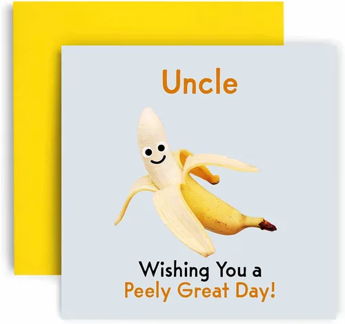 Miniatura 5 de Huxters Peely Great Banana Brother - Tarjetas de cumpleaños para hombre, divertida tarjeta del día del padre para hermano, feliz cumpleaños, 5.8 in