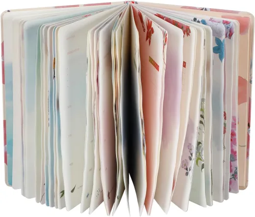 SIIXU Agenda semanal sin fecha con 48 semanas, cuaderno de lista de tareas, diario organizador diario con temática de flores, A5, 5.8 x 8.5