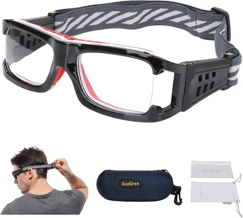 Miniatura 9 de SooGree Anteojos deportivos Gafas de baloncesto Fútbol Deportes Gafas protectoras Gafas graduadas reemplazables