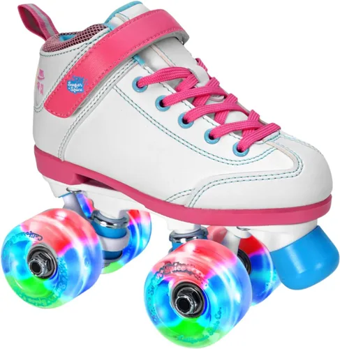 Miniatura 10 de Sure-Grip Sugar & Spice - Patines de ruedas para niños, botas de vinilo duraderas con acolchado cómodo, cuentan con ruedas iluminadas