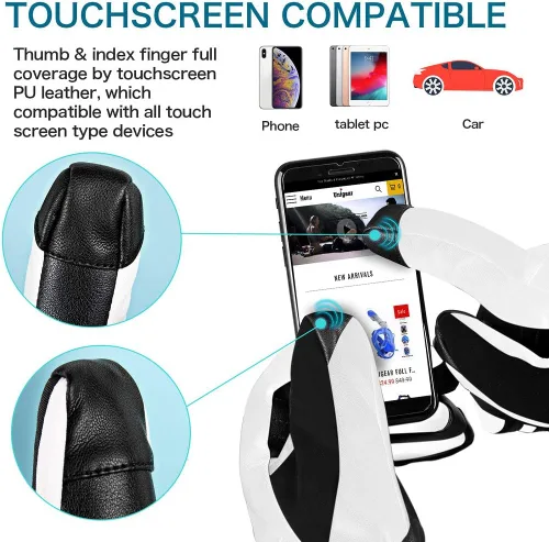 Miniatura 6 de Guantes de esquí Unigear impermeables para pantalla táctil, guantes de snowboard, para clima frío, para hombres y mujeres.