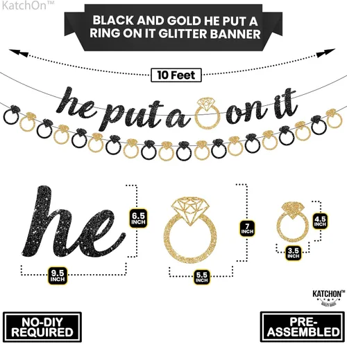 Miniatura 4 de KatchOn, Cartel con texto en inglés «He Put a Ring On It»