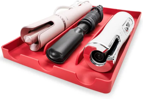 Miniatura 10 de Organizador de herramientas de silicona para el cabello – Alfombrilla resistente al calor y soporte para secadores de pelo, secadores de pelo