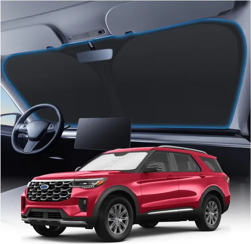 Miniatura 210 de KUST - Parasol plegable para parabrisas para Ford Ranger, accesorios 2019-2025 2026, parasol personalizado para ventana, protector solar plegable