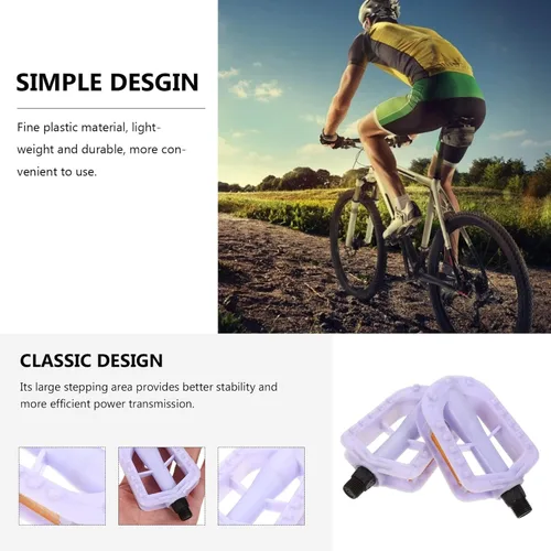 Miniatura 8 de Wakauto Pedales de bicicleta para niños, pedales de husillo de 1/2 pulgadas, antideslizantes, accesorios de bicicleta para 12 y 14 niños