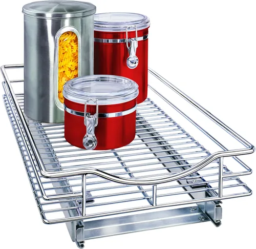 LYNK PROFESSIONAL® Organizador de gabinete extraíble, cajones deslizantes de 11" x 18" para gabinetes de cocina - Estantes deslizantes extraíbles