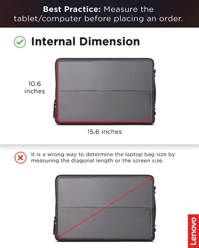 Miniatura 9 de Lenovo Urban - Funda para laptop de 15.6 pulgadas para laptop, portátil, tableta, compatible con MacBook Air/Pro, resistente al agua, color gris