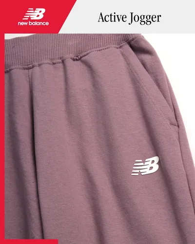 Miniatura 16 de New Balance Pantalones deportivos para niña, forro polar de mezcla de algodón suave con cordón y bolsillos (tallas 8-16)