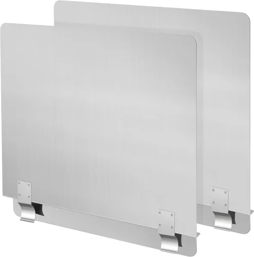 Miniatura 9 de Ferraycle 2 Paquetes Protector contra Salpicaduras de Acero Inoxidable para Freidora Protector contra Salpicaduras y Derrames Comercial para Estufa