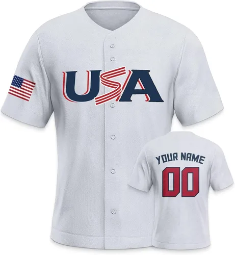 Miniatura 24 de Custom 2026 World Baseball Jersey Sports Shirt for Fans Men Youth Women Gifts Personalize Your Name Number S-6XL España