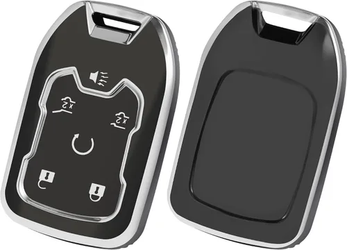 Miniatura 7 de Funda para llavero de automóvil compatible con GMC, funda para llavero compatible con Chevy Suburban Silverado GMC Sierra Terrain Acadia 1500 2500HD