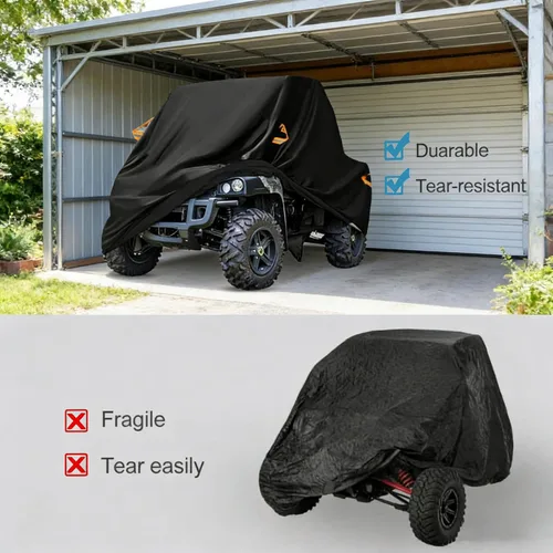 Miniatura 2 de REVXON UTV Cover for CFmoto UFORCE 1000 XL 6 SEAT, Black Oxford Cloth Heavy Duty Watertight SXS Side By Side Cover All Weather Outdoor Protection