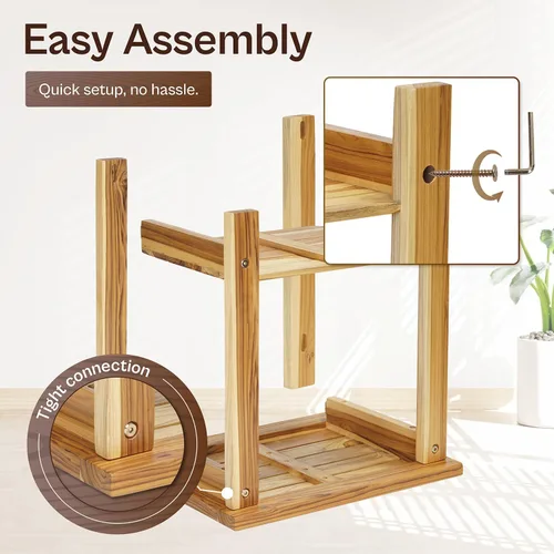 Miniatura 3 de Mesa Auxiliar Adirondack – Mesa auxiliar rectangular resistente a la intemperie para patio, jardín, césped o sala de estar Mesa auxiliar de madera