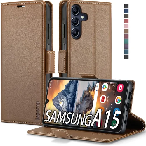 Miniatura 26 de Funda para Samsung Galaxy A13 5G, Samsung Galaxy A13 5G con tarjetero [bloqueo RFID] atril magnético, funda de cuero con tapa para Samsung Galaxy