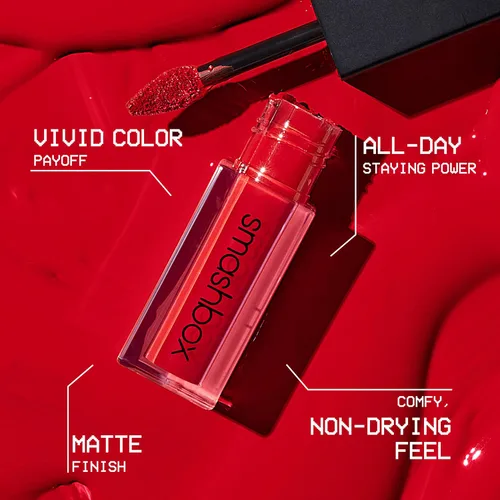 Miniatura 5 de Smashbox Always On Lápiz Labial Líquido Mate de Larga Duración, De Larga Duración, Resistente al Agua + No Reseca