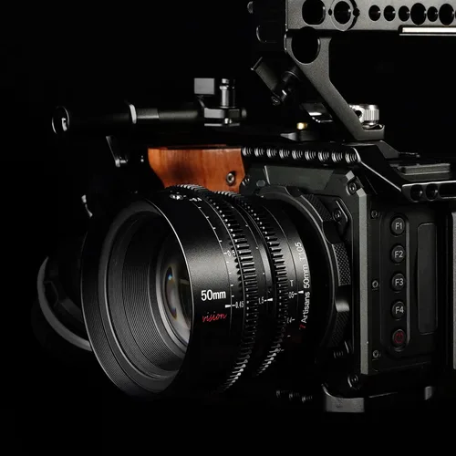 Miniatura 2 de 7artisans 25mm/35mm/50mm T1.05 - Lente de gran apertura cine de gran angular de enfoque manual con baja distorsión mini (50mm T1.05, para Fuji X)