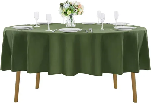 Miniatura 131 de Cupuamon - Mantel rectangular de 60 x 84 pulgadas, tela de poliéster lavable para decoración de bodas, fiestas, cenas y banquetes
