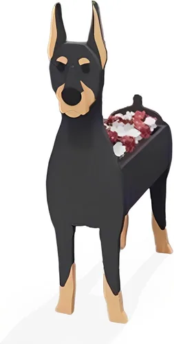 Miniatura 47 de Macetero de flores para perros, regalos para mujeres, bonitas macetas de PVC para perros, macetas para interiores y exteriores, maceta de jardín