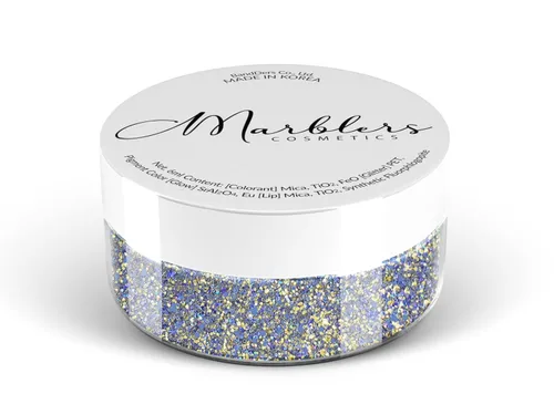 Miniatura 87 de MARBLERS Brillantina de forma gruesa de grado cosmético [estrella] 0.11 onzas (0.11 oz) Escamas No tóxica Vegana Libre de crueldad animal