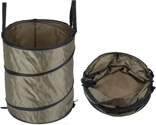 Miniatura 6 de Cubo de basura plegable, resistente al agua, tela Oxford, anillos de acero reforzados, para camping, papelera plegable, portátil, plegable