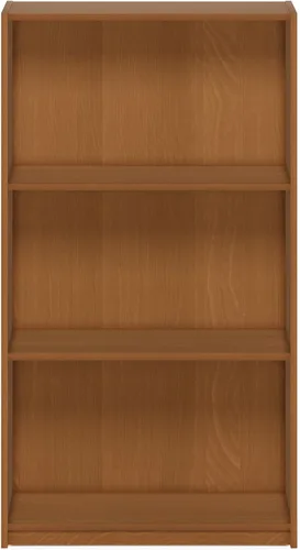 Miniatura 4 de Furinno Estantería básica para libros, moderna de 3 niveles, estantería con estantes abiertos, 9.3 x 21.8 x 39.5 pulgadas, para sala de estar, Roble