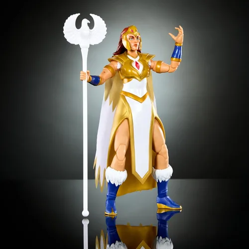 Miniatura 4 de Masters of the Universe: Revolution Masterverse Figura de acción y accesorios, Sorceress Teela Deluxe MOTU coleccionable con 30 articulaciones, 7