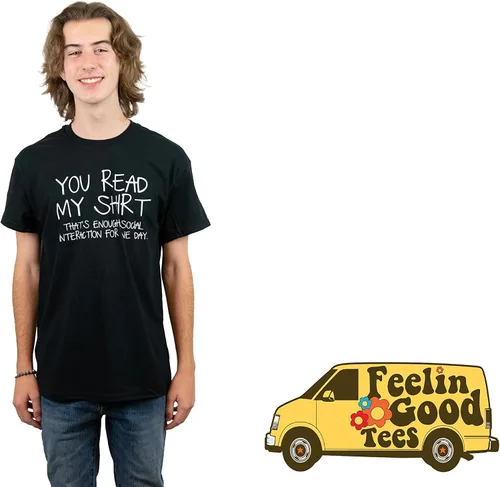 Miniatura 3 de Camiseta divertida sarcástica con texto en inglés "You Read My Shirt Thats Enough