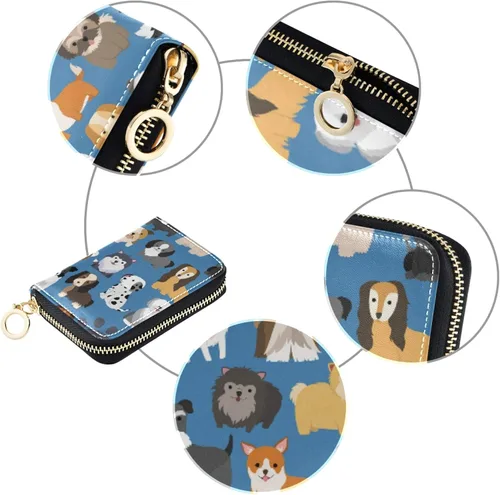 Miniatura 3 de Tarjetero RFID con cremallera para tarjetas de crédito para mujeres y niñas