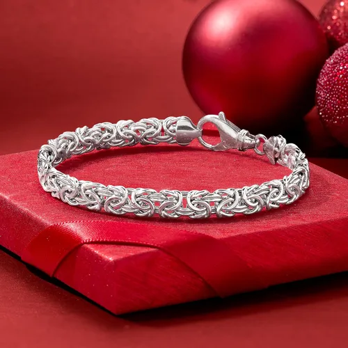 Miniatura 3 de Ross-Simons Sterling Silver Small Byzantine Bracelet