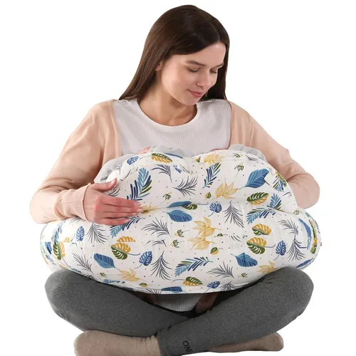 Miniatura 15 de Almohada de lactancia BATTOP para lactancia materna, alimentación con biberón, almohadas de lactancia de talla grande con correa ajustable