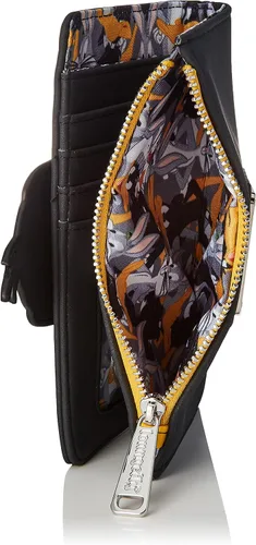 Miniatura 5 de Loungefly x Looney Tunes Daffy Duck - Cartera con solapa (negro, talla única), color negro