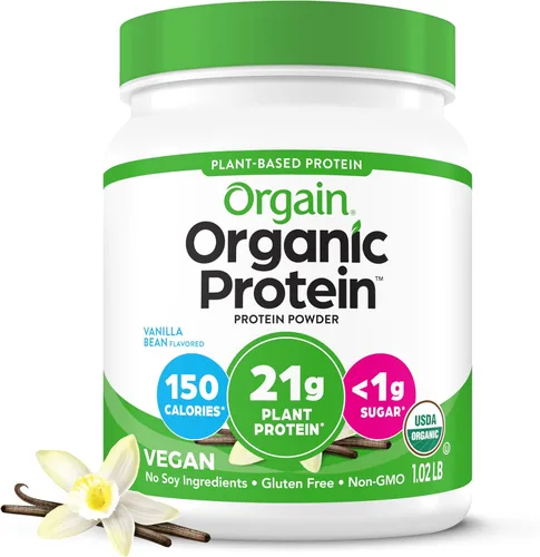 Orgain polvo protéico orgánico a base de plantas, 3 Sabores, varios tamaños