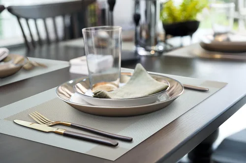 Miniatura 3 de Manteles Individuales More Décor para Mesa de Comedor, Manteles de Mesa de Vinilo PVC Lavables y Resistentes al Calor para Comedor y Cocina, Juego