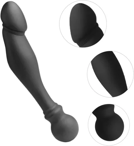 Miniatura 4 de Consolador de silicona masajeador de próstata, estimulación del punto G, cuentas anales para el pene, tapones anales de silicona impermeables