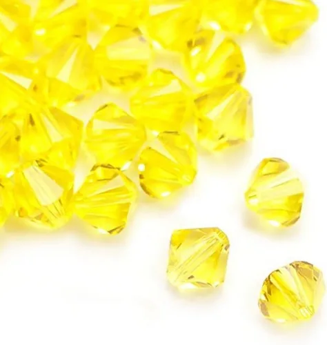 Miniatura 51 de 100 piezas auténticas Preciosa de 3 mm (0,12 pulgadas) cuentas sueltas de cristal bicono facetado pequeño amatista púrpura compatibles con cristales