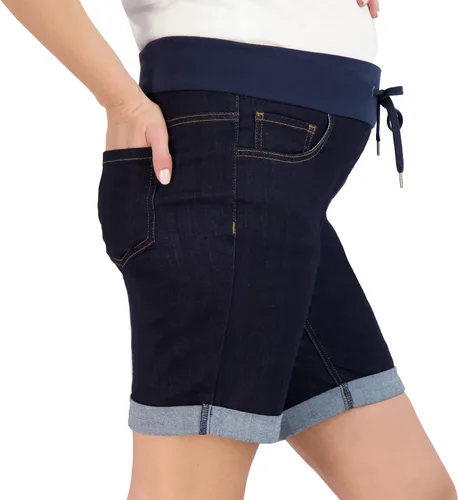 Miniatura 2 de Women's Maternity Shorts Double Roll Cuff - Mom Comfy Activewear, Pregnancy Clothes for Summer, BCI Certified