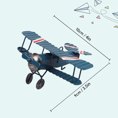Miniatura 2 de YIYA 6 piezas de decoración de avión de metal colgante para habitación de niños, accesorios de fotos, decoración de escritorio, oficina, dormitorio