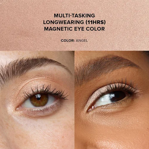 Miniatura 5 de Nudestix Color de ojos luminoso magnético: barra de sombra de ojos crema 4 en 1, delineador, imprimación e iluminador Larga duración, acabado