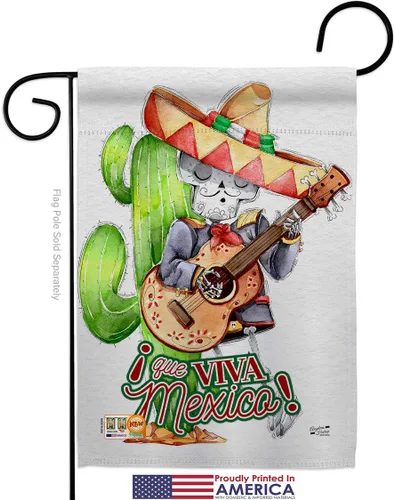 Miniatura 2 de Angeleno Heritage Cinco de Mayo Que Viva México Garden Flag Set de suspensión de pared para fiesta de verano Cactus Pinata Sombrero Mexicano Fiesta