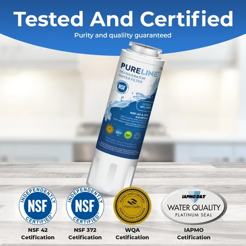 Miniatura 2 de Pureline UKF8001 Reemplazo del filtro de agua del refrigerador, EDR4RXD1, filtro Everydrop 4, UKF8001AXX-750, UKF8001AXX-200, Maytag UKF8001